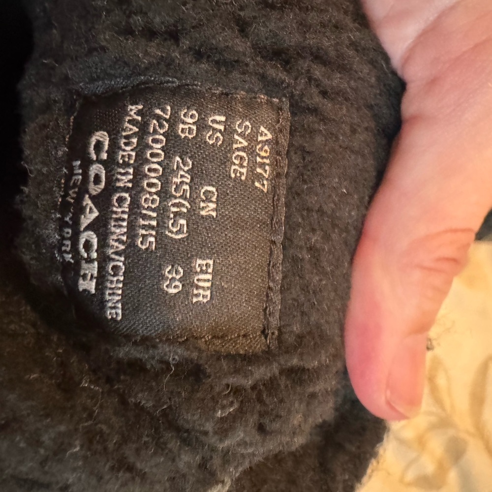 Coach Black nylon/leather “Sage” Winter Boots - Picture 8 of 12